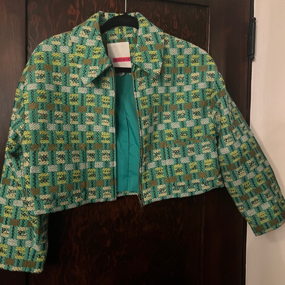 Tracy Reese cropped textured jacket - Picture 1 of 4